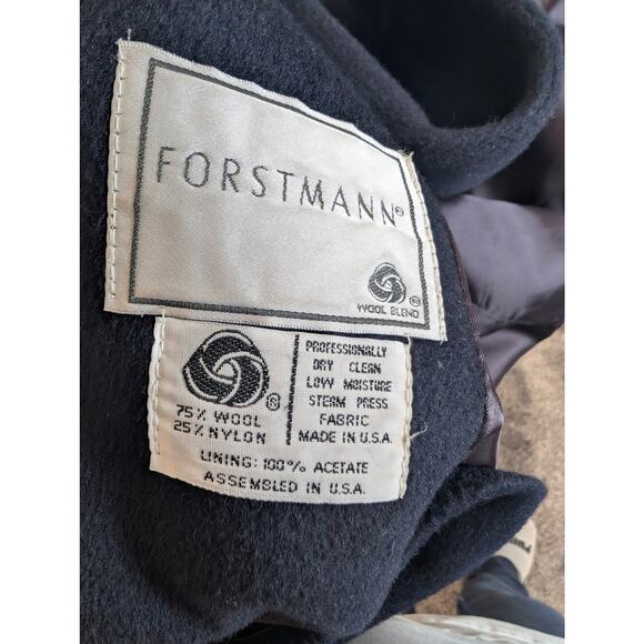 Vintage Charles Klein Forstmann 3 button Women's Wool Blend Lined Coat Union - Picture 6 of 6